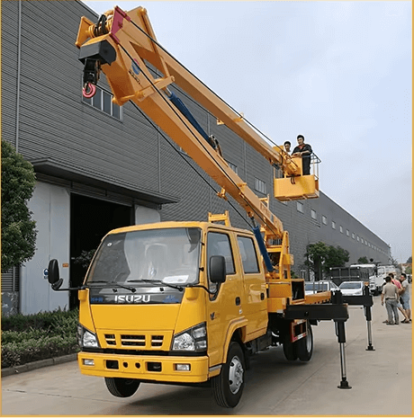 bucket truck aerial working platform truck