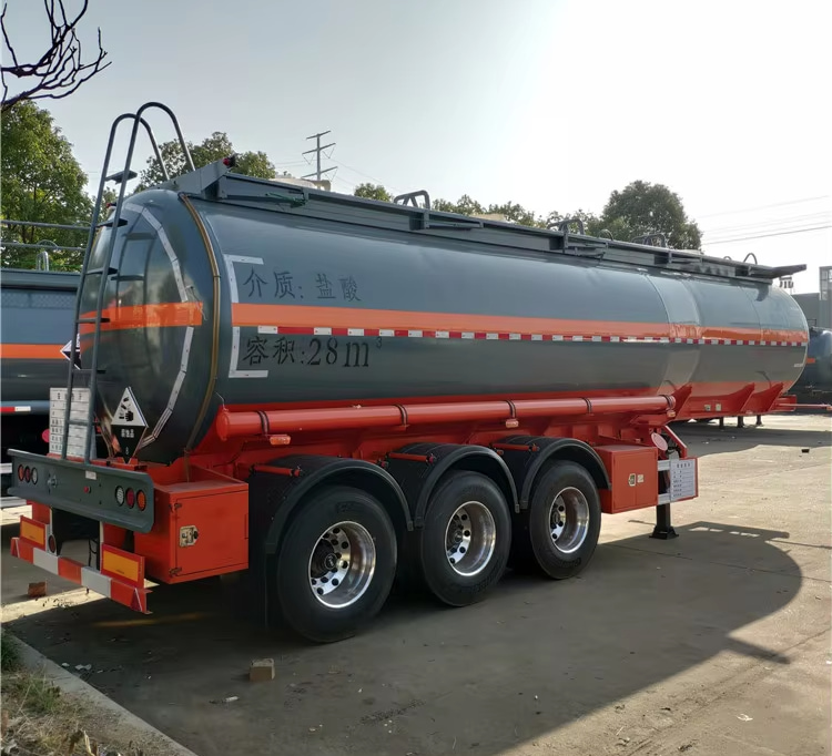 Hydrochloric Acid Chemical Tank Semi-trailer 28m³Hydrochloric Acid Chemical Tank Semi-trailer